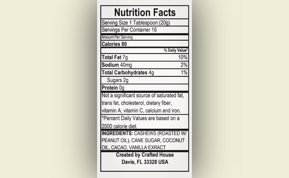 Chocolate Cashew Butter