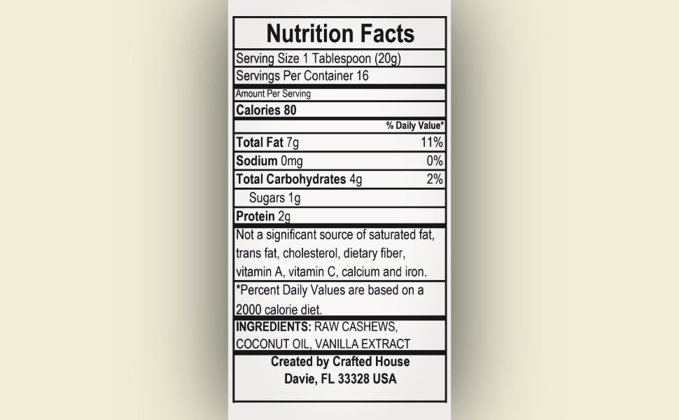 Raw Cashew Butter
